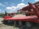Wheel Moving Used Construction Machinery Low Bed Used Flatbed Trailer 3 Axle